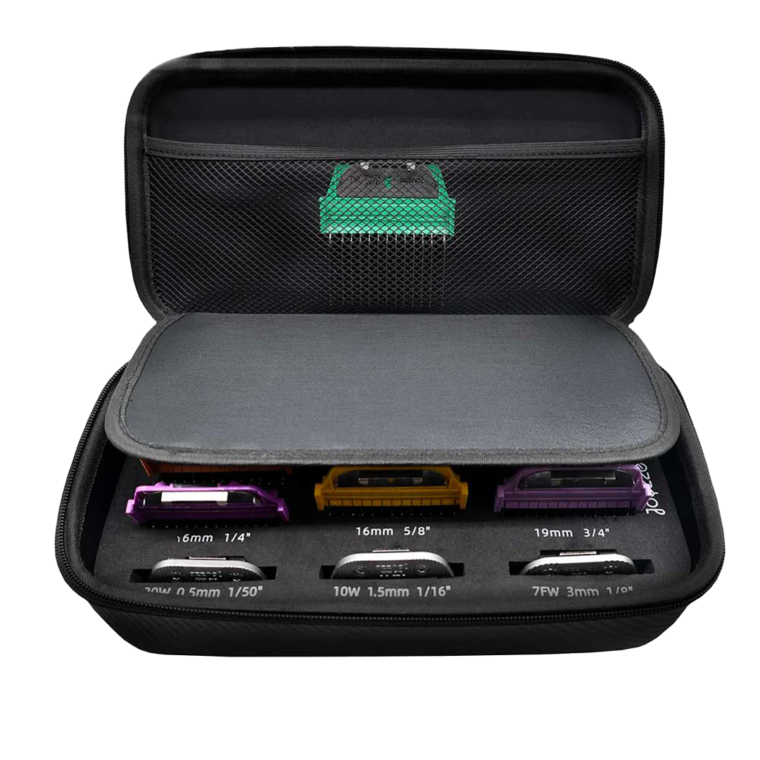 3 Wide Blades + 7 Wide Combs Bundle (Black Zipper Case) by Joyzze - Image 2