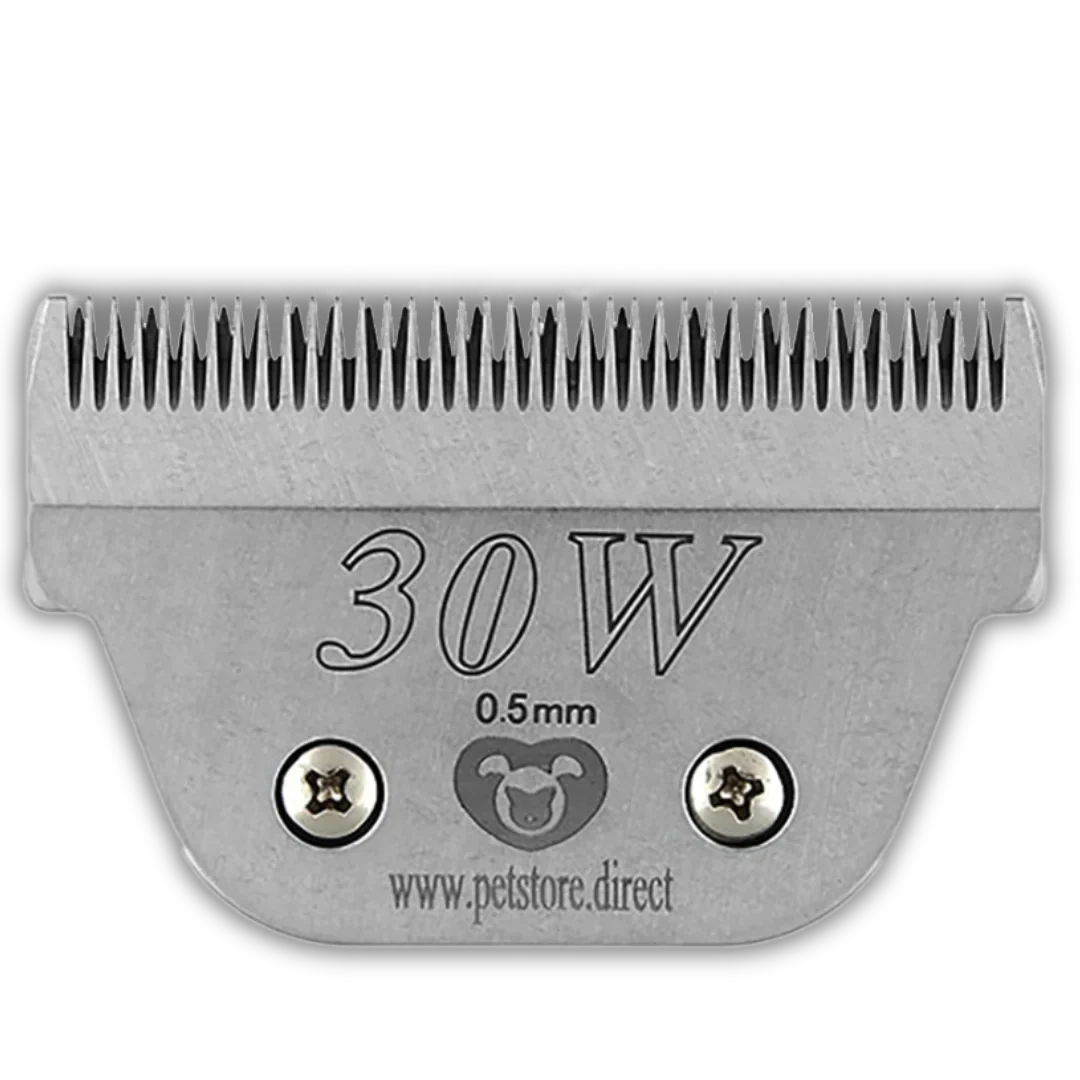 5pc Wide Glide Skip Tooth Comb Attachment Bundle with #30W Blade by PetStore.Direct - Image 8