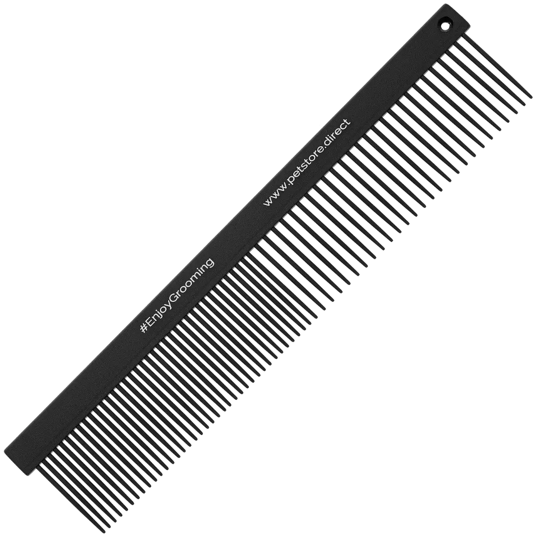 7" 50/50 Flat Black Comb by PetStore.Direct - Image 2