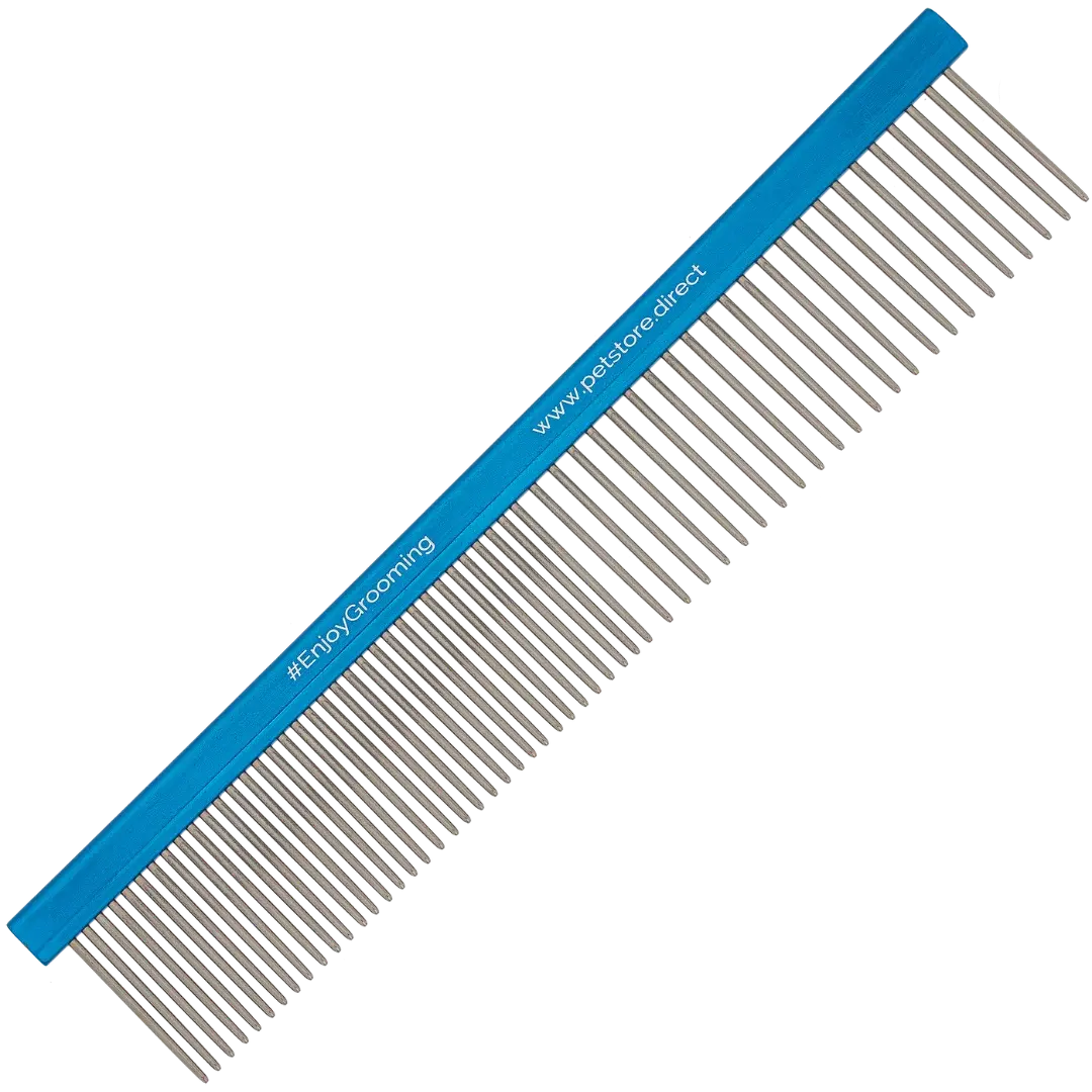 7" 50/50 Flat Blue Comb by PetStore.Direct - Image 2