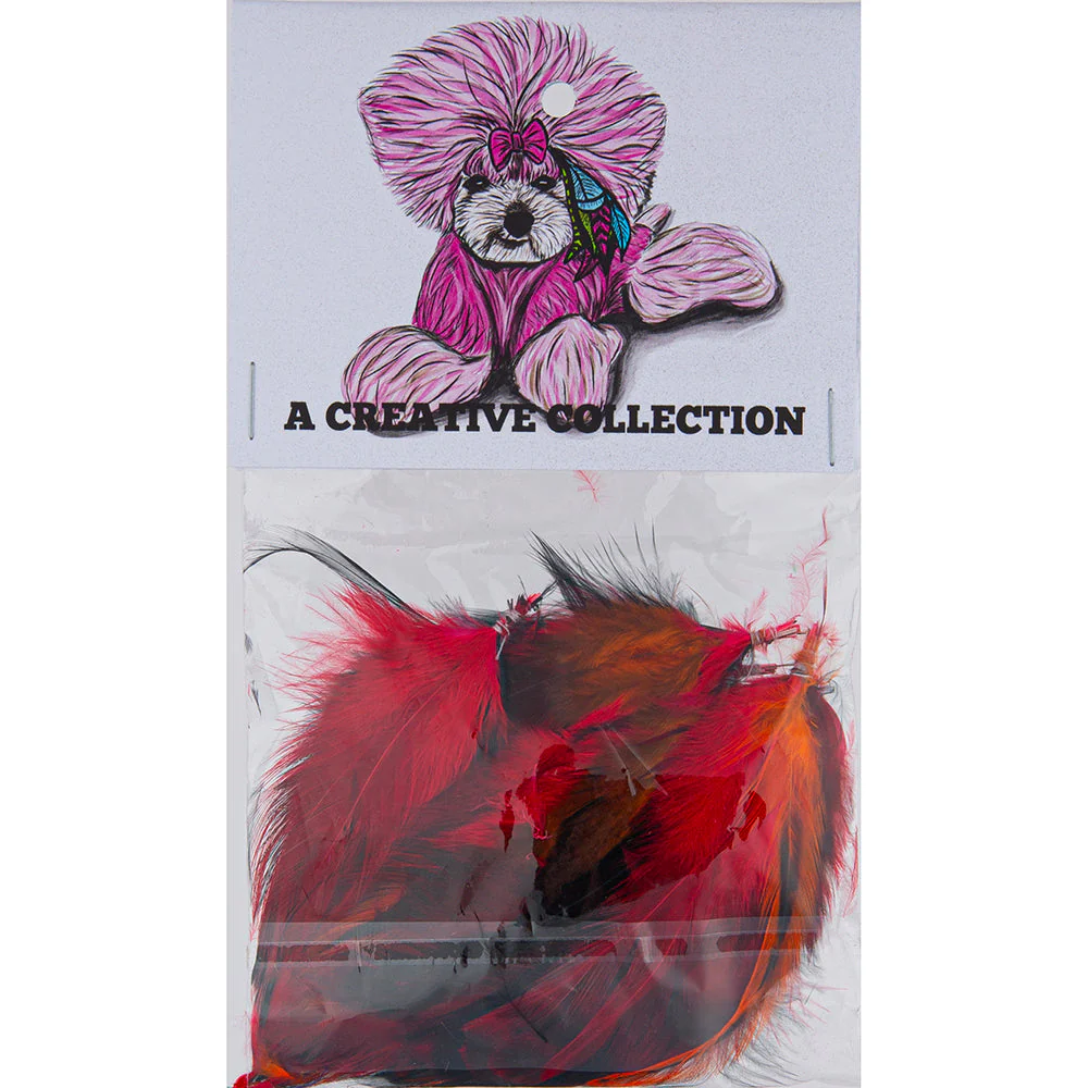 Feather Extension Flame (Pack of 10) by A Creative Collection - Image 3