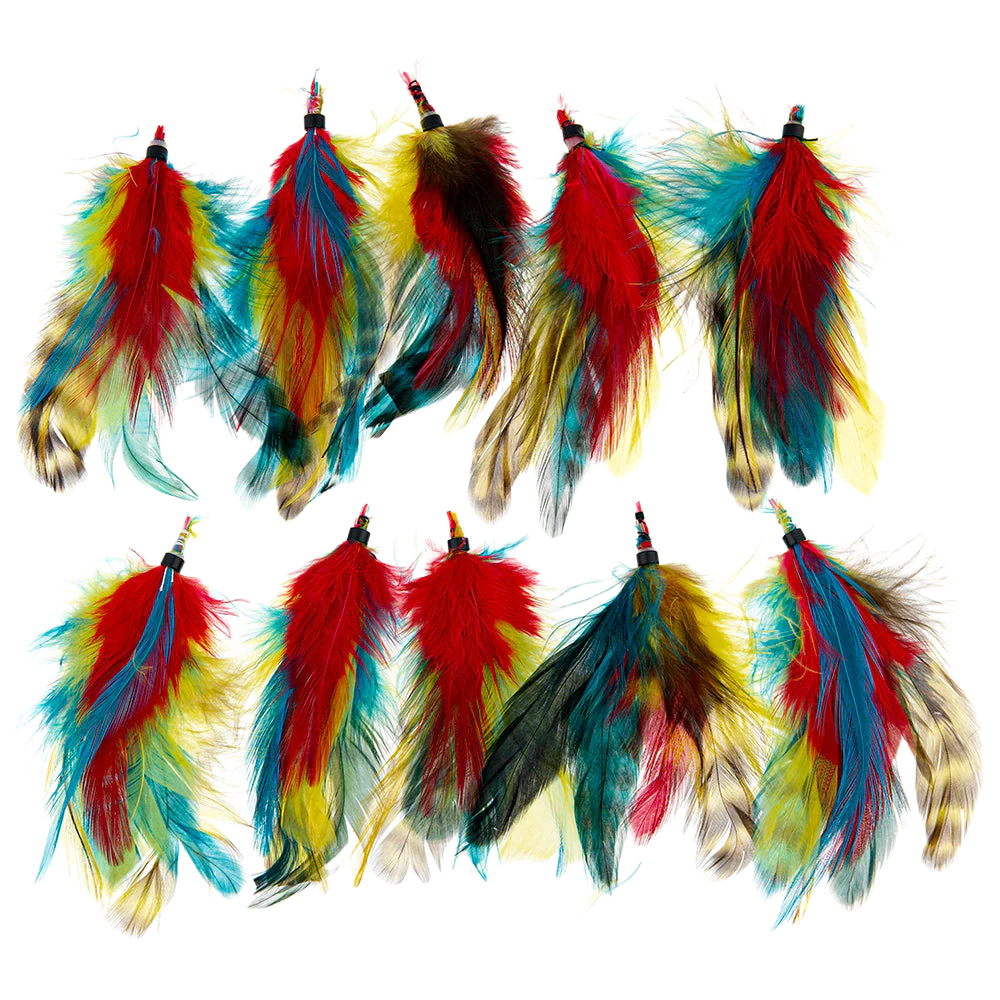Feather Extension Teal McCaw (Pack of 10) by A Creative Collection