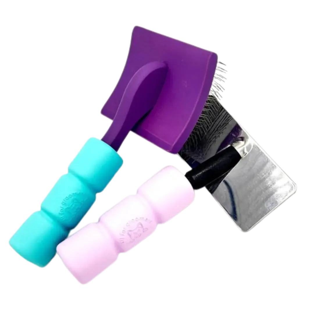 Handle Hugger Brush Holder Teal by All For Groomers - Image 2