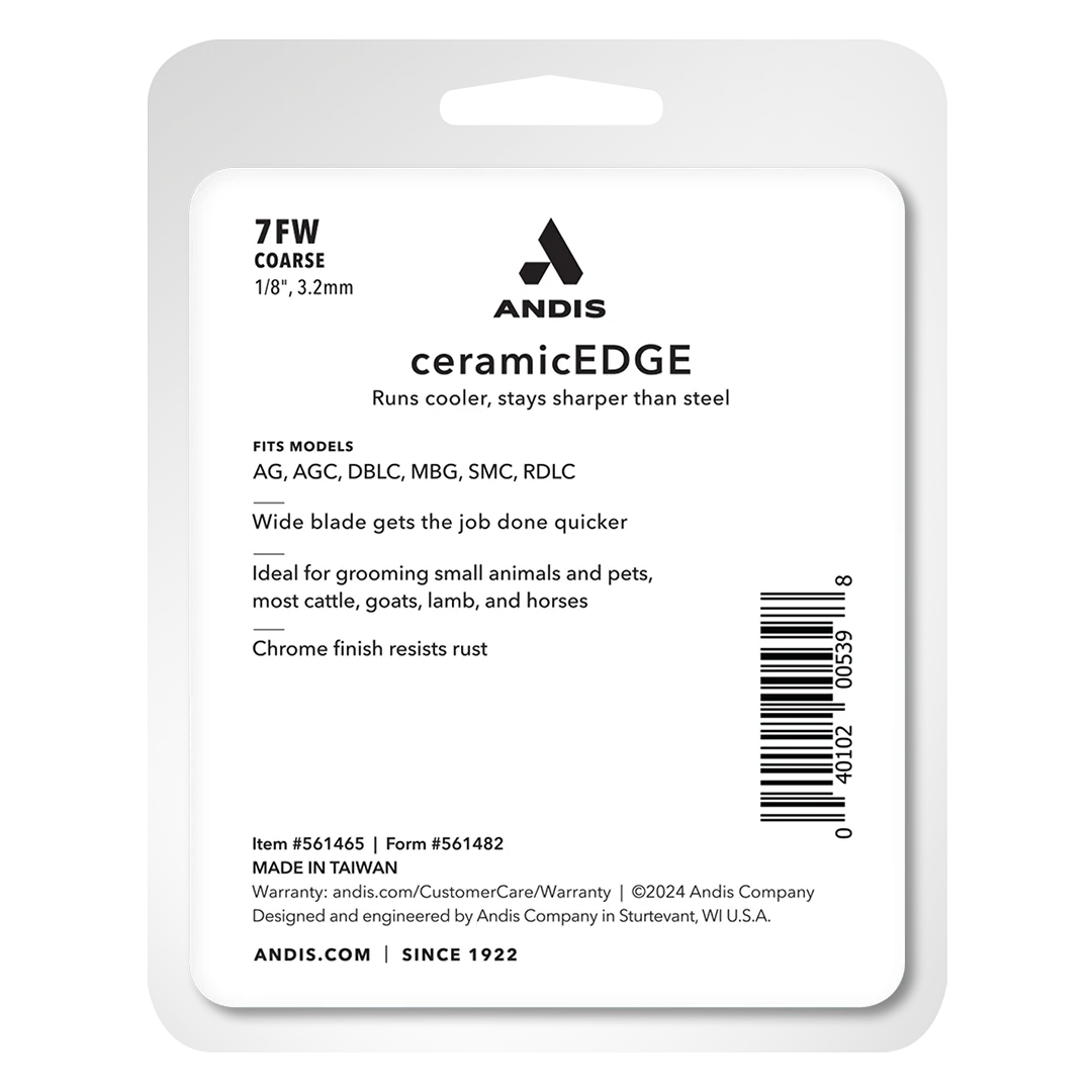 #7FW Coarse CeramicEdge Wide Blade by Andis - Image 4