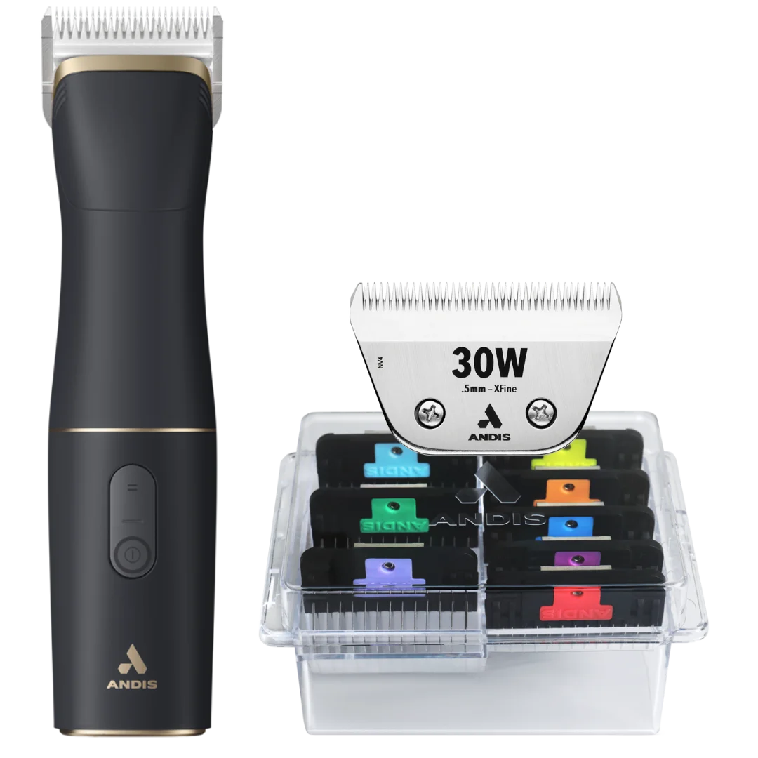 beSPOKE Cordless Clipper with #30W Blade and 8Pc Wide Comb Attachment Bundle by Andis - Image 2