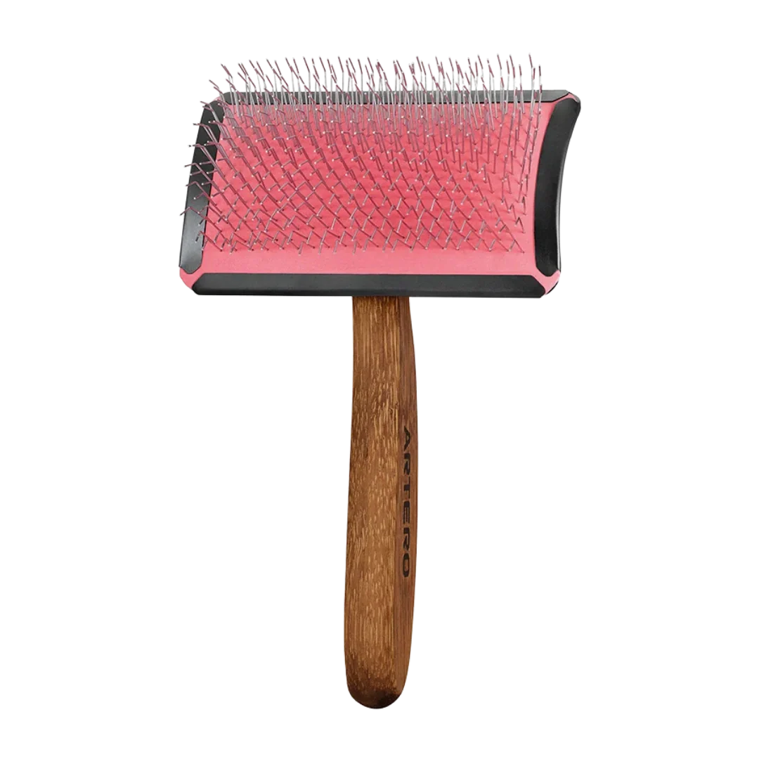Simba Curved Slicker Brush Long Pin Medium by Artero