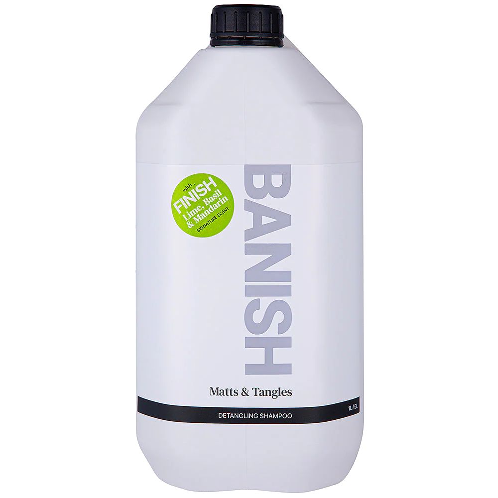 Detangling Shampoo 1.3 Gallon by Banish - Lime, Basil, and Mandarin