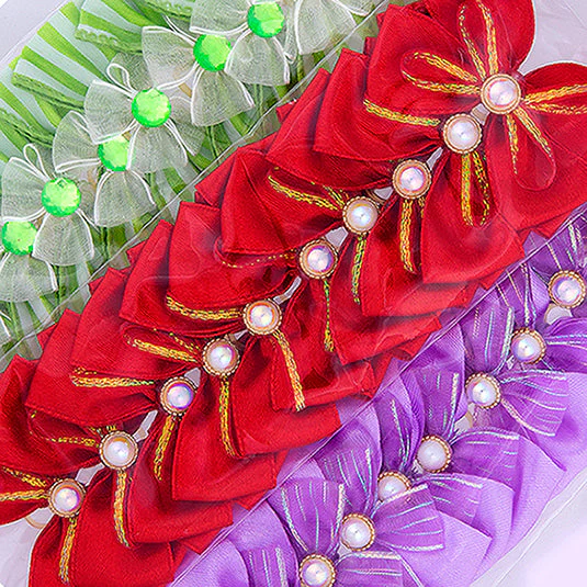 10 Medium Hair Bows For Doodles - Assorted Colors by Cecilia bows - Image 3