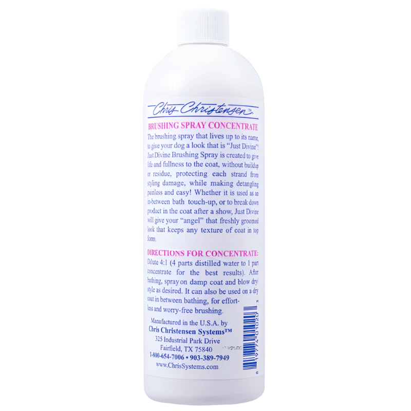 Just Divine Brushing Spray Concentrate 16oz by Chris Christensen - Image 2