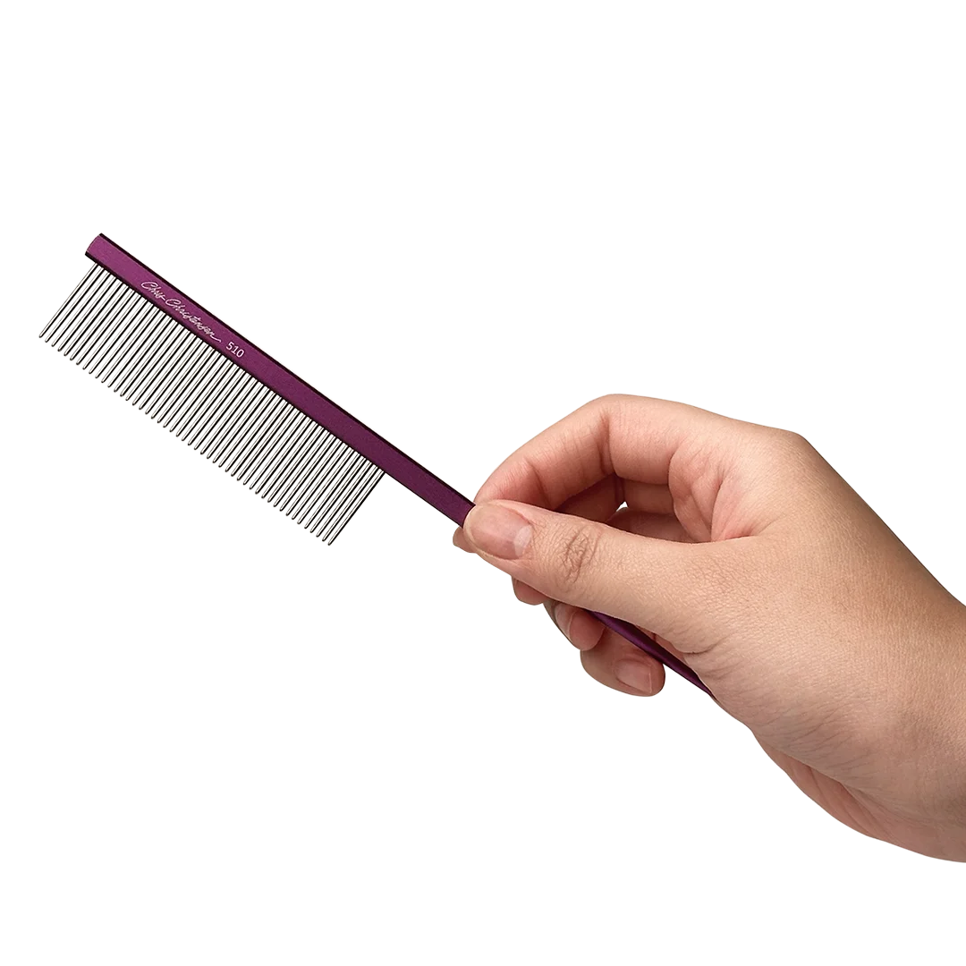 7" Parting Comb Fine Tooth Purple by Chris Christensen - Image 5