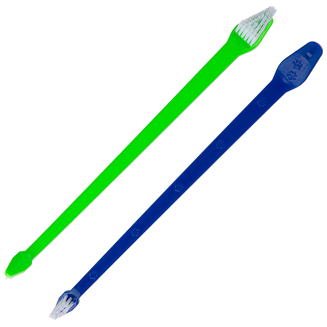 Dual-end Tooth Brushes 50 Count Green/Blue by PetStore.Direct - Image 2
