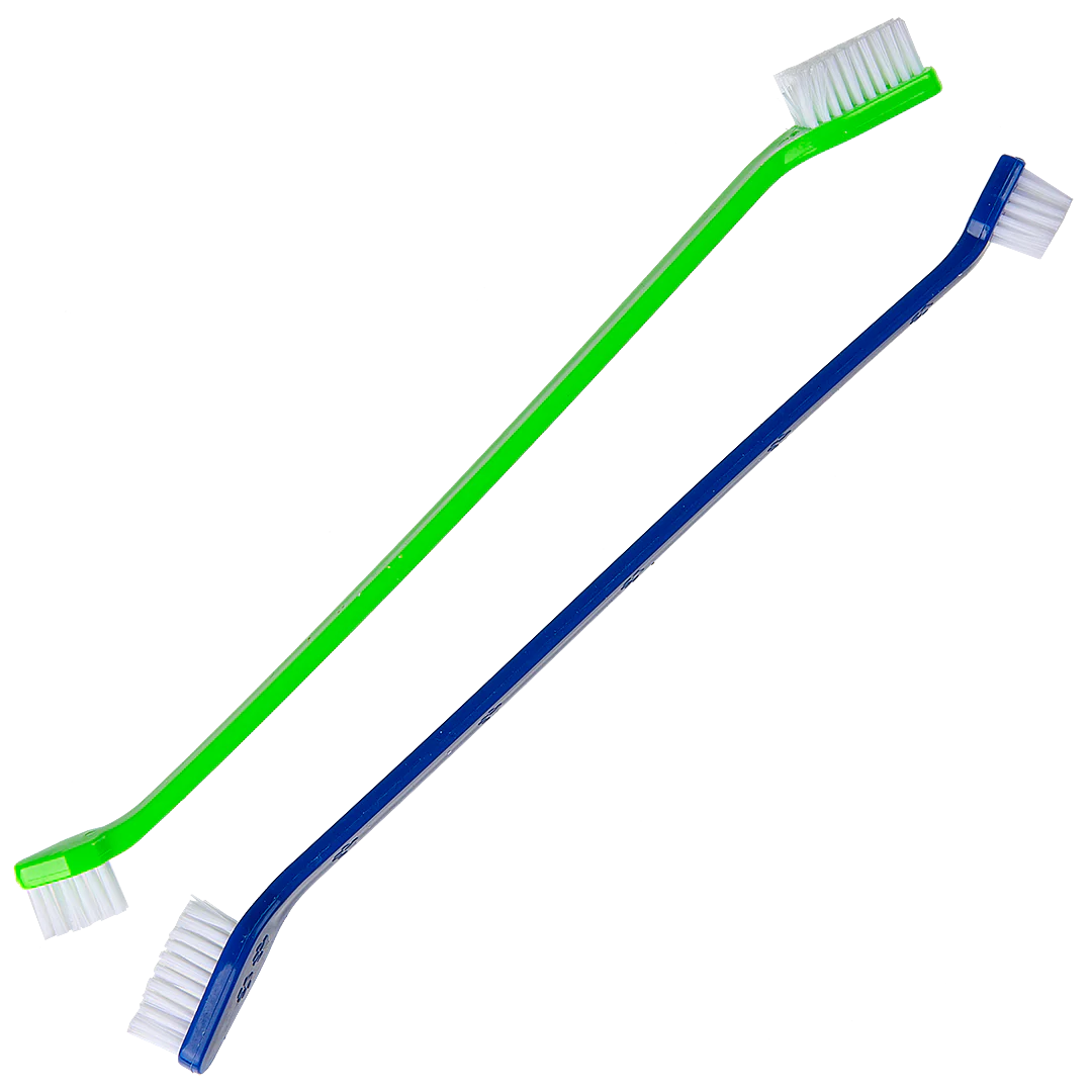 Dual-end Tooth Brushes 50 Count Green/Blue by PetStore.Direct - Image 3