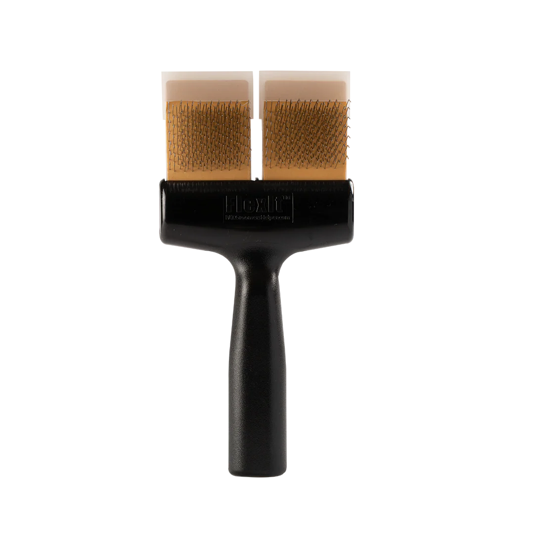 Gold Soft Flex Undercoating Twin Double Brush by FlexIt - Image 2