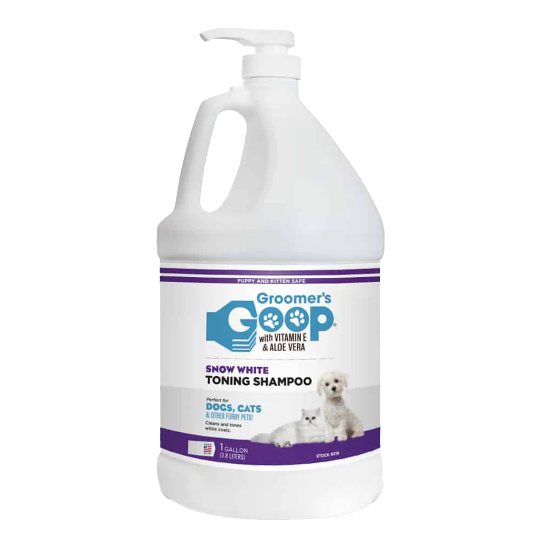 Snow White Toner Shampoo Gallon by Groomer's Goop - Image 2