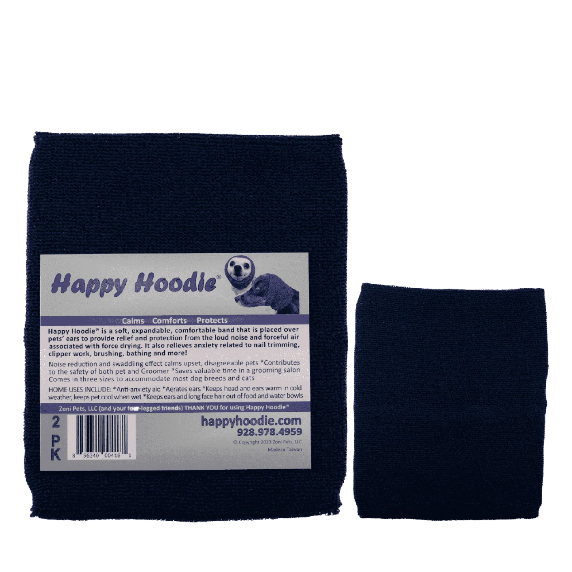 Happy Hoodie Small and Medium/Large Set Blue