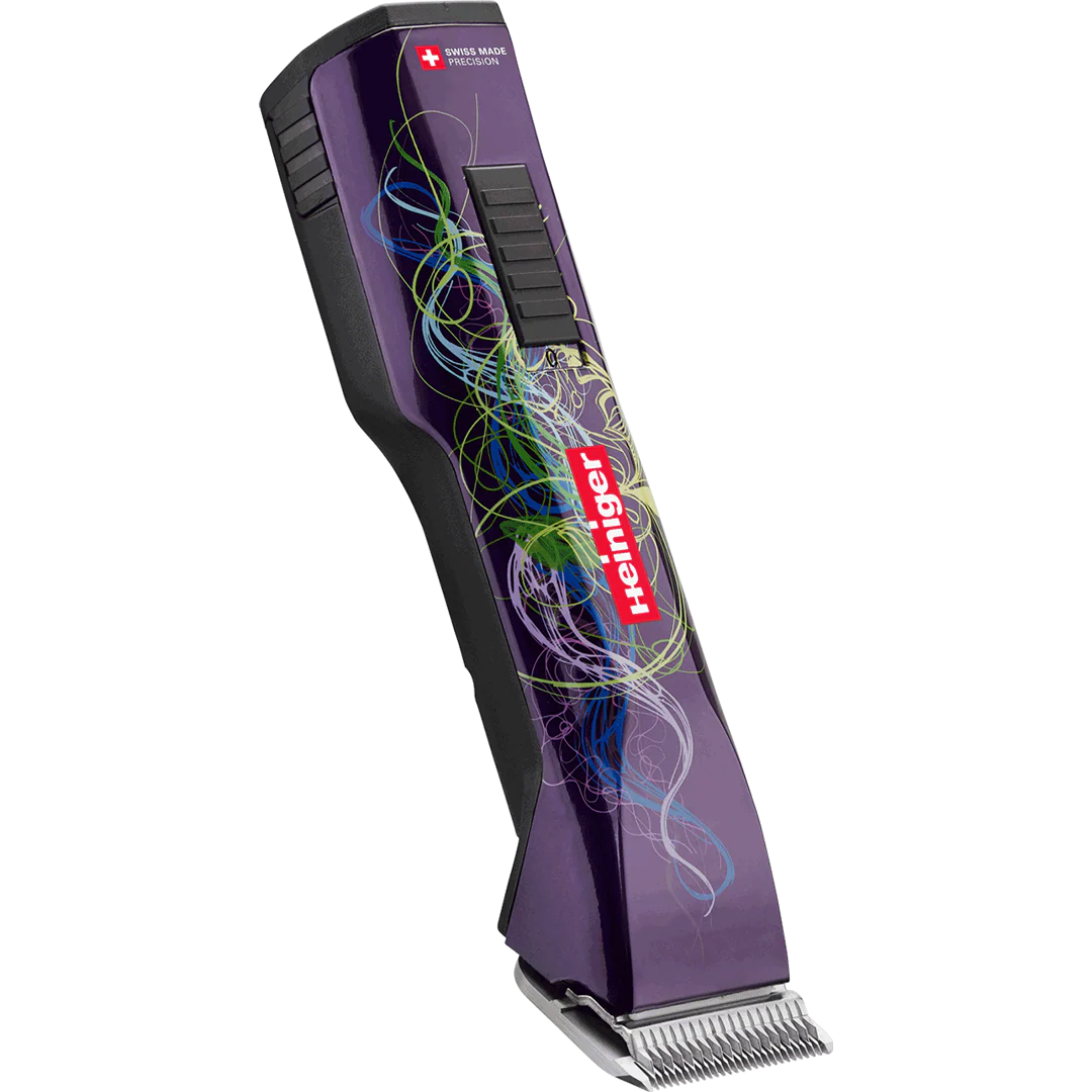 Purple Saphir Cordless Clipper with Two Batteries In a Case by Heiniger - Image 3