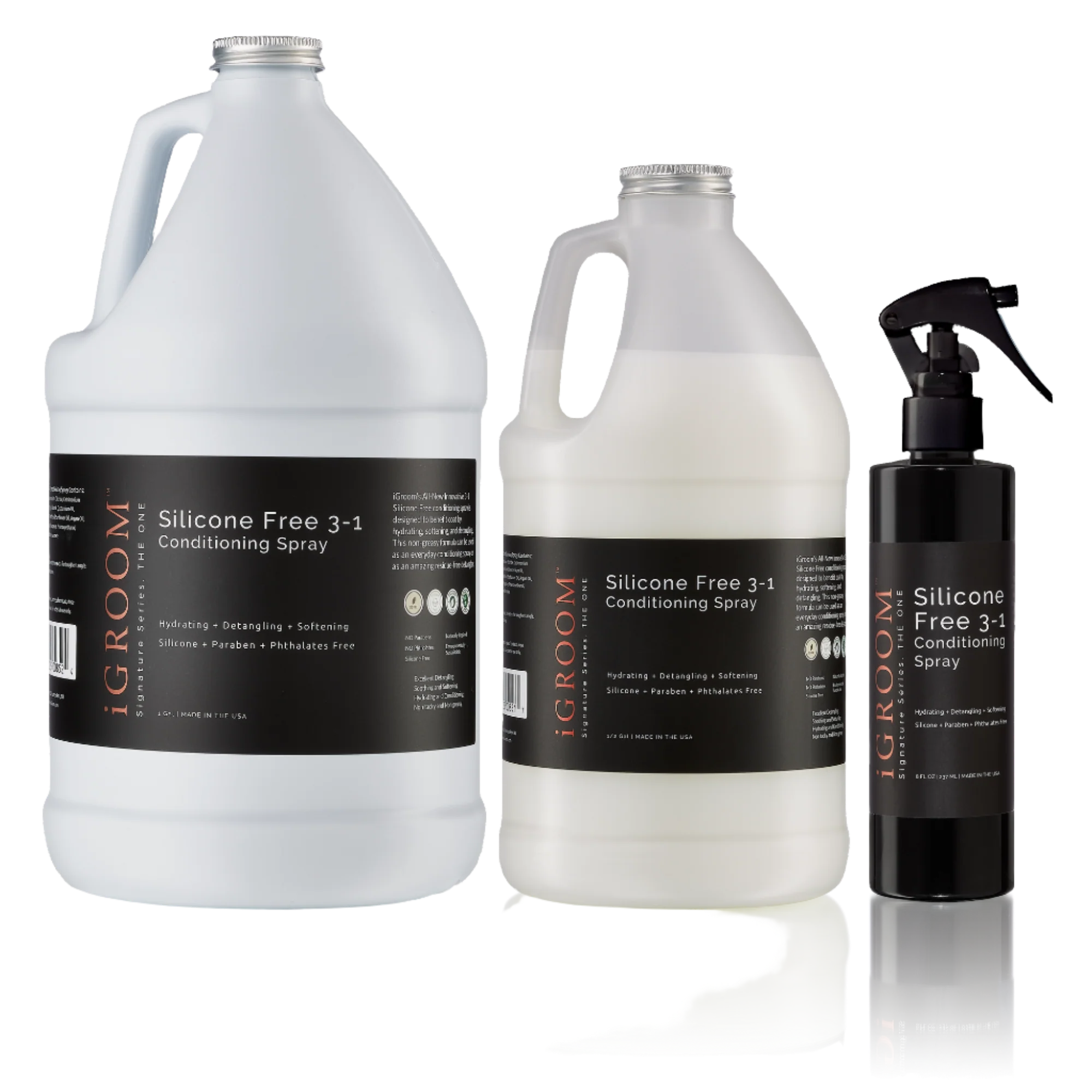 Silicone Free 3-1 Conditioning/Detangling Spray 8oz by iGroom - Image 2