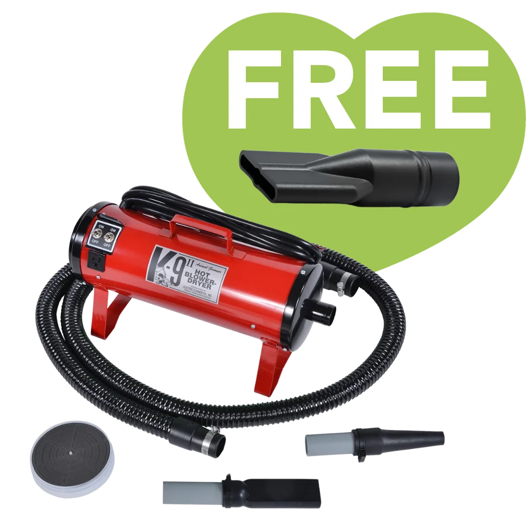 K9 II Dog Dryer Two-Speed with Free Water Peeler Attachment by Electric Cleaner