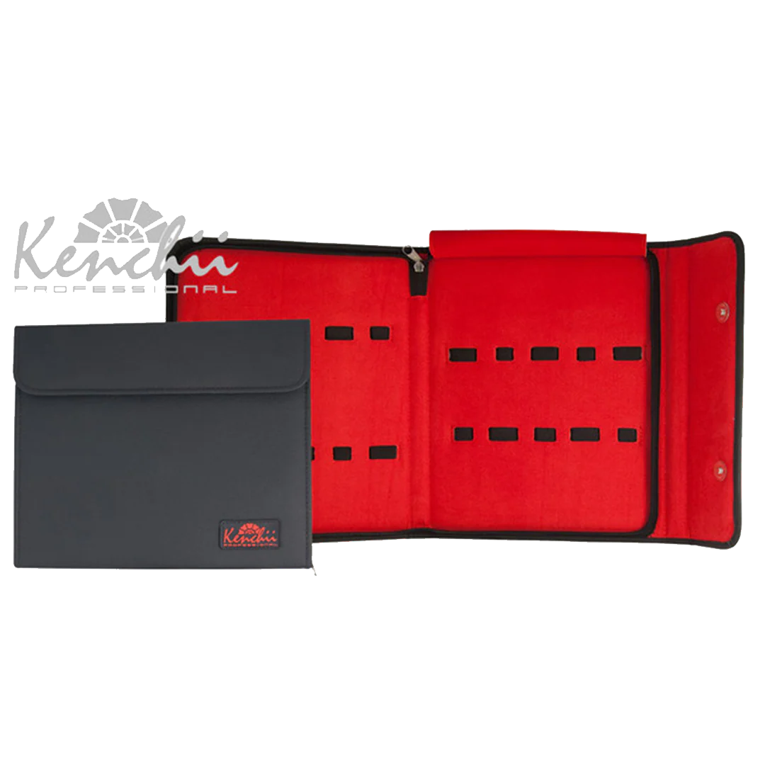 Faux Leather 10-Shear Case Black by Kenchii