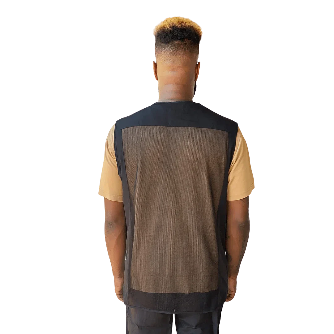 Men's Black Waterproof Vest by Ladybird Line - Image 2