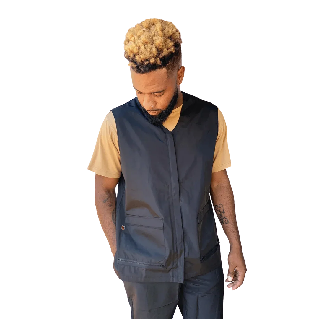 Men's Black Waterproof Vest by Ladybird Line - Image 3