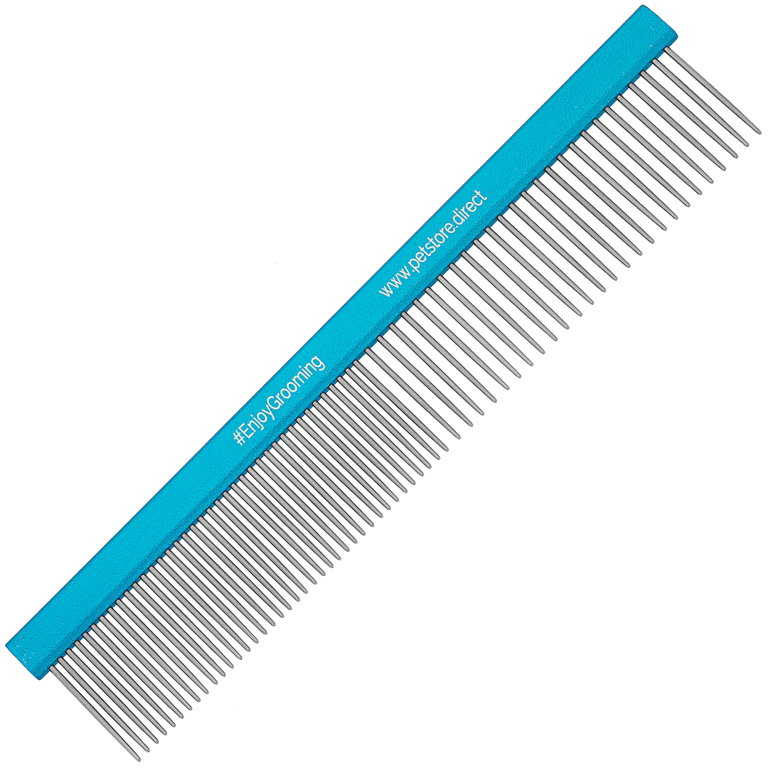 Limited Edition 7.5" Regular Blue 50/50 Comb by PetStore.Direct