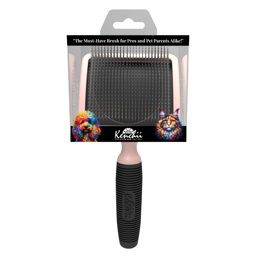 Long Pin Slicker Brush Blush by Kenchii - Image 3