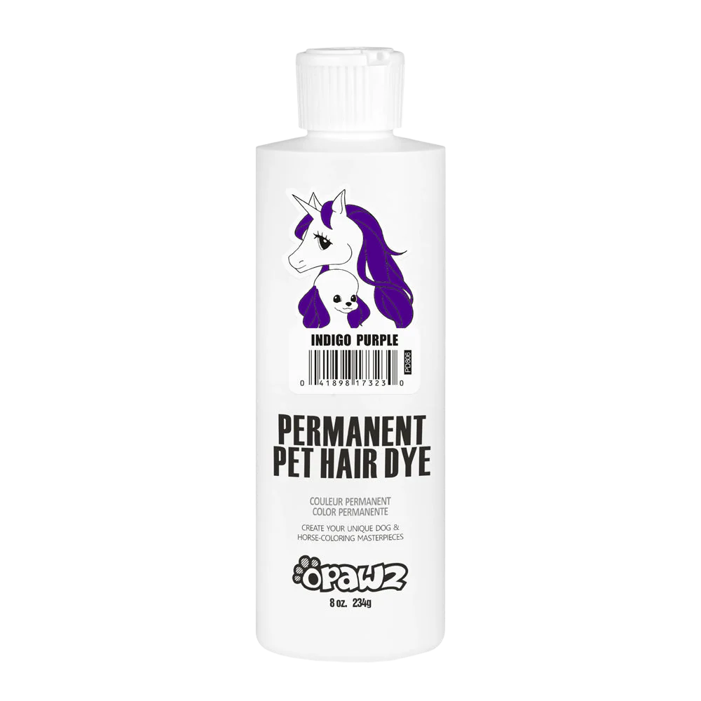 Permanent Dog Hair Dye Indigo Purple 8oz by Opawz