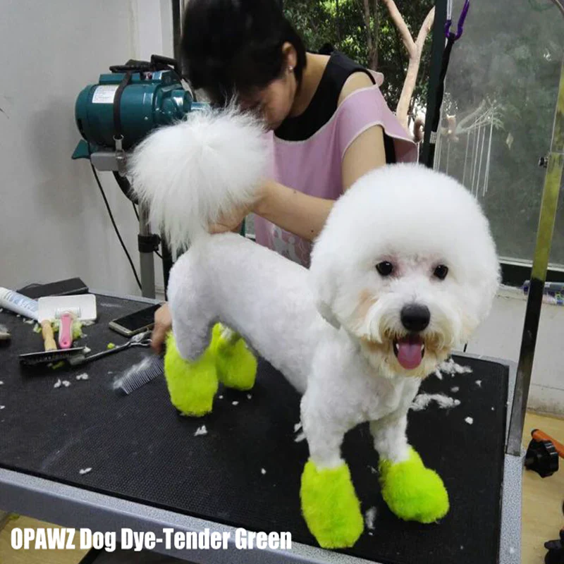 Permanent Dog Hair Dye Tender Green 8oz by Opawz - Image 3