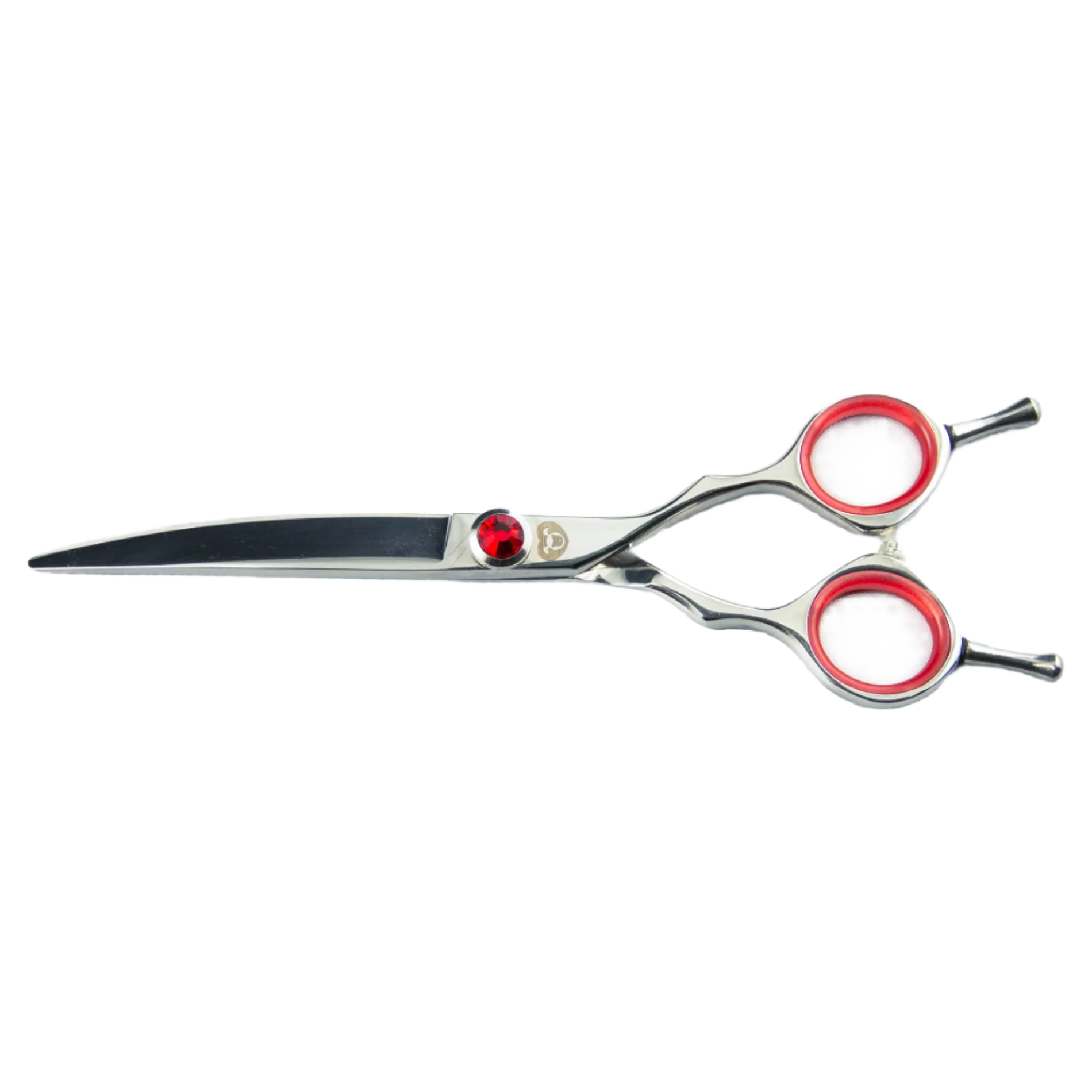 6" Red Mini Curved Shear by PetStore.Direct