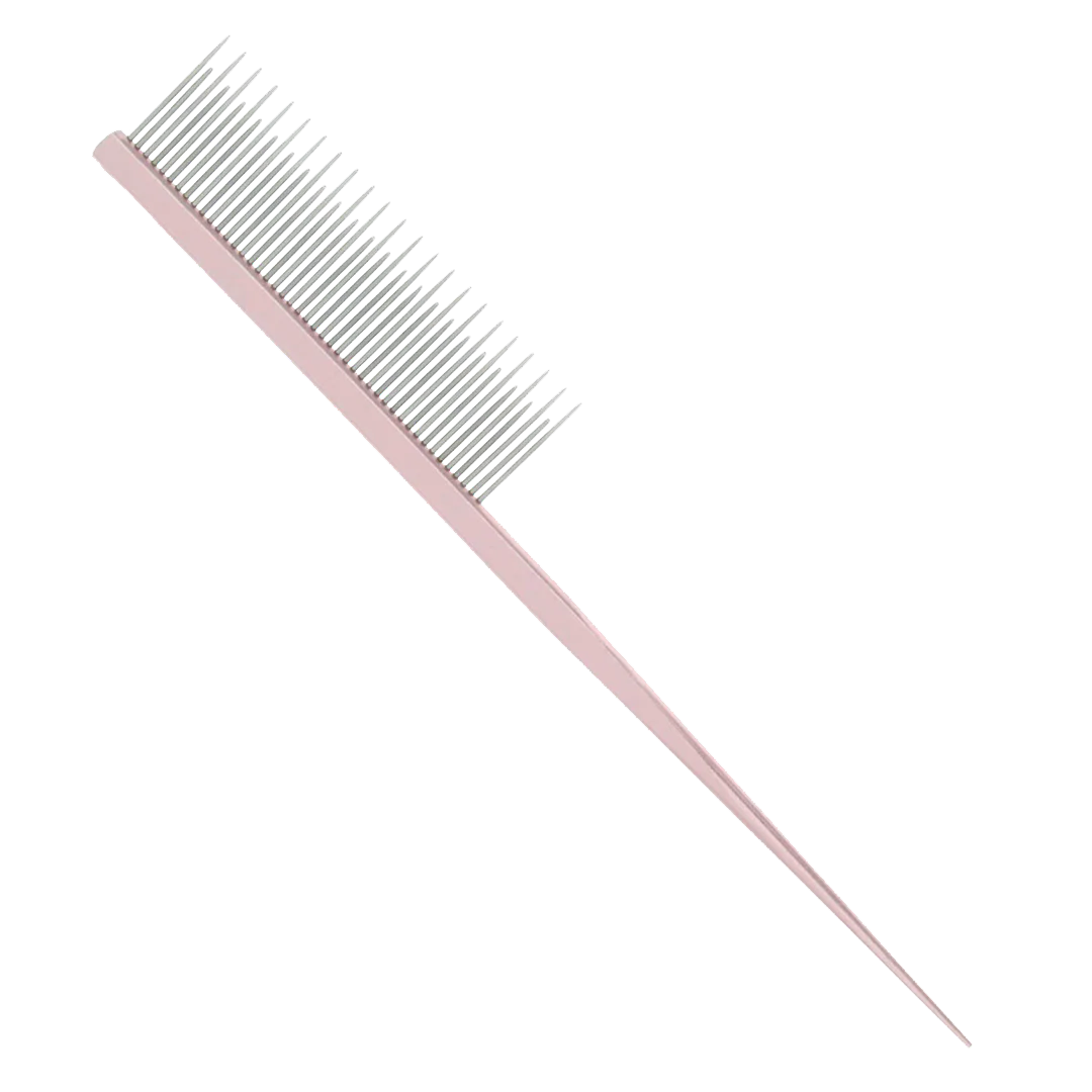 7" Pink Rat Tail Dematting Comb by PetStore.Direct
