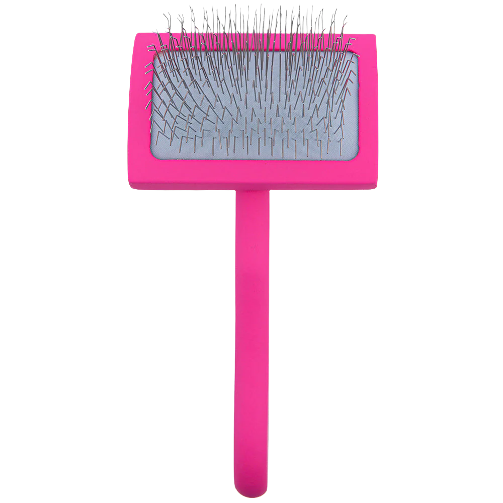 Medium Curved Pink Dematting Brush by PetStore.Direct - Image 2