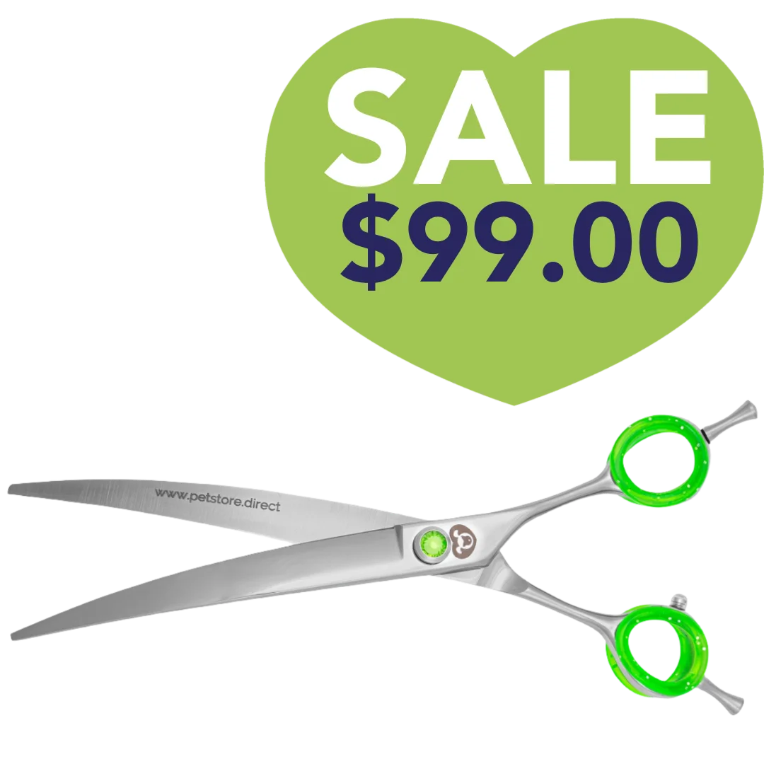 7.75" Super Curved Grooming Shears by PetStore.Direct