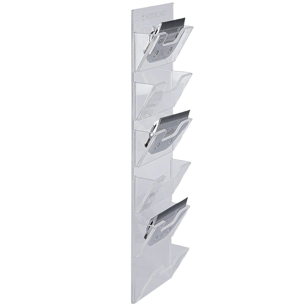 Wall Wide 6 Blades Holder Clear by PetStore.Direct - Image 2