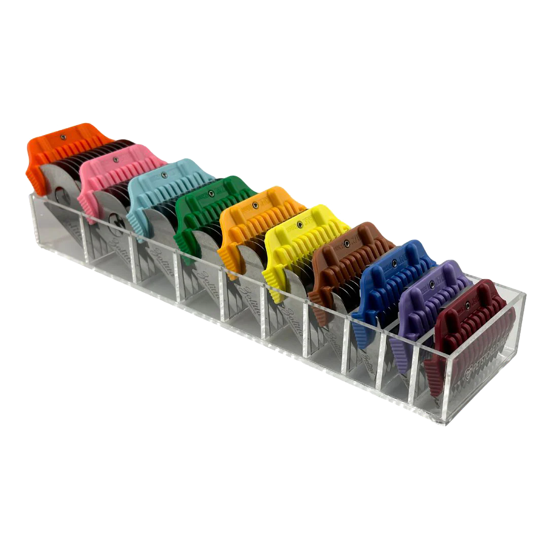 Wide 10 Blades/Combs Guard Holder Clear by PetStore.Direct - Image 2