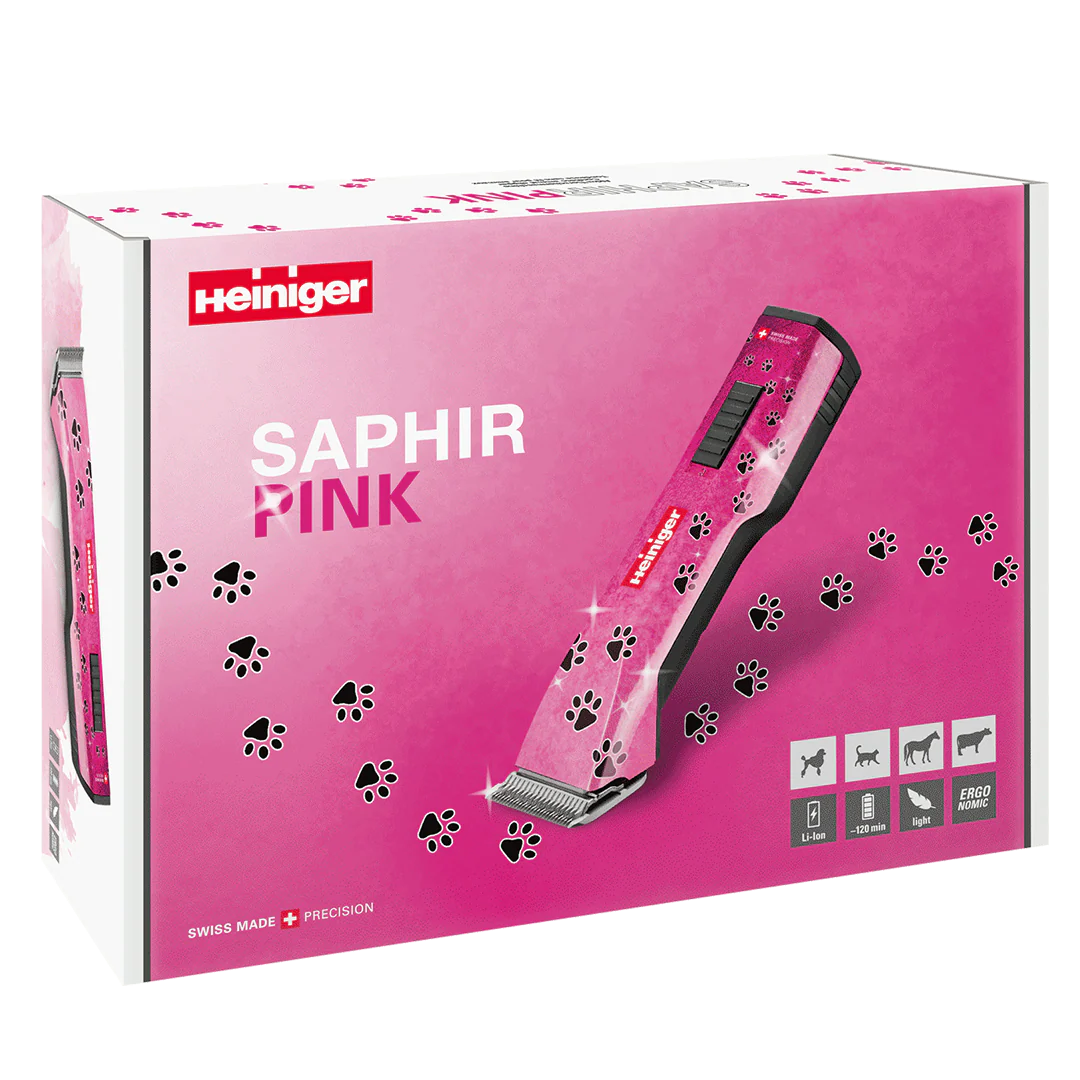 Pink Paws Saphir Cordless Clipper with One Battery by Heiniger - Image 6