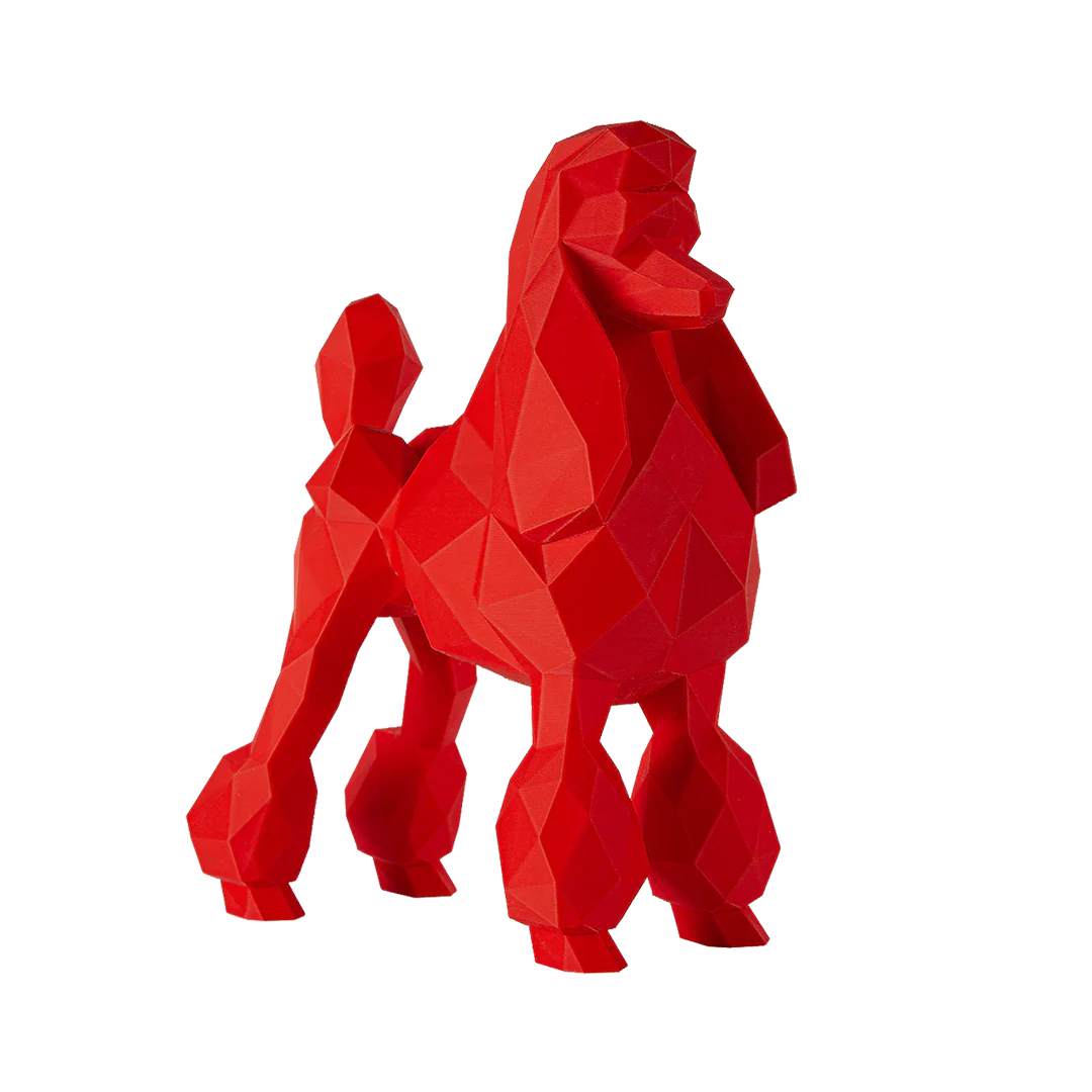 Poodle Business Card Holder Red by Kumpe3D - Image 3