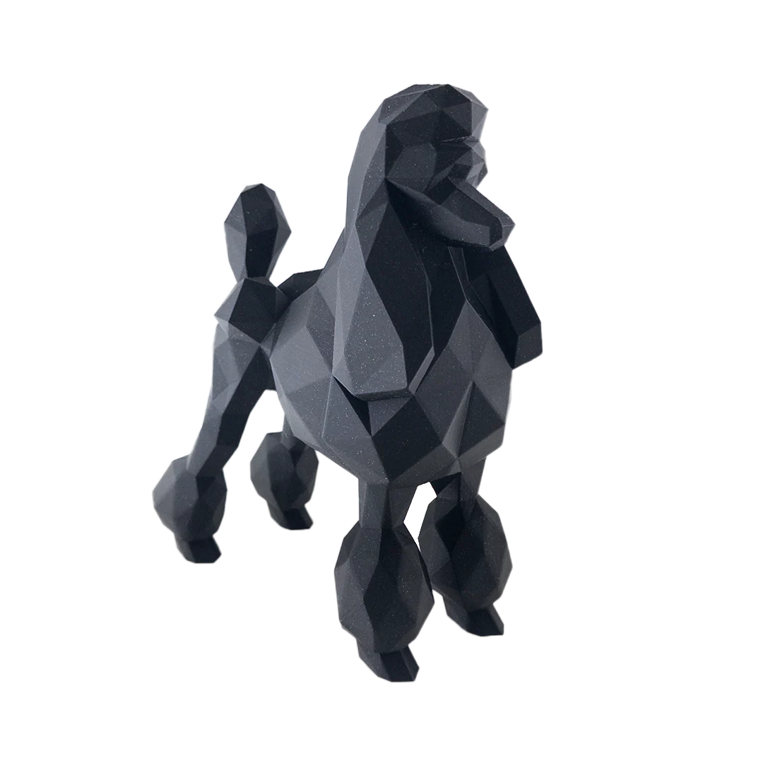 Poodle Business Card Holder Sparkle Onyx Black by Kumpe3D - Image 3