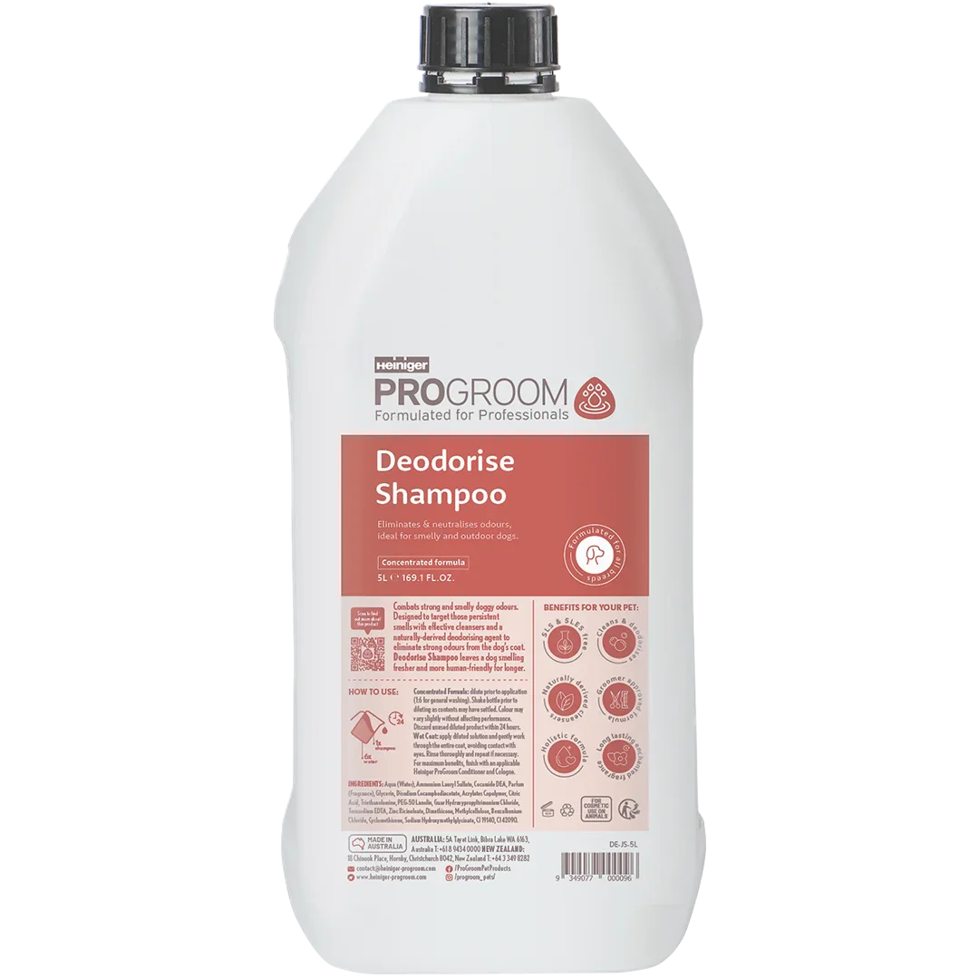 Deodorise Shampoo 5 Litre by Heiniger ProGroom - Image 2