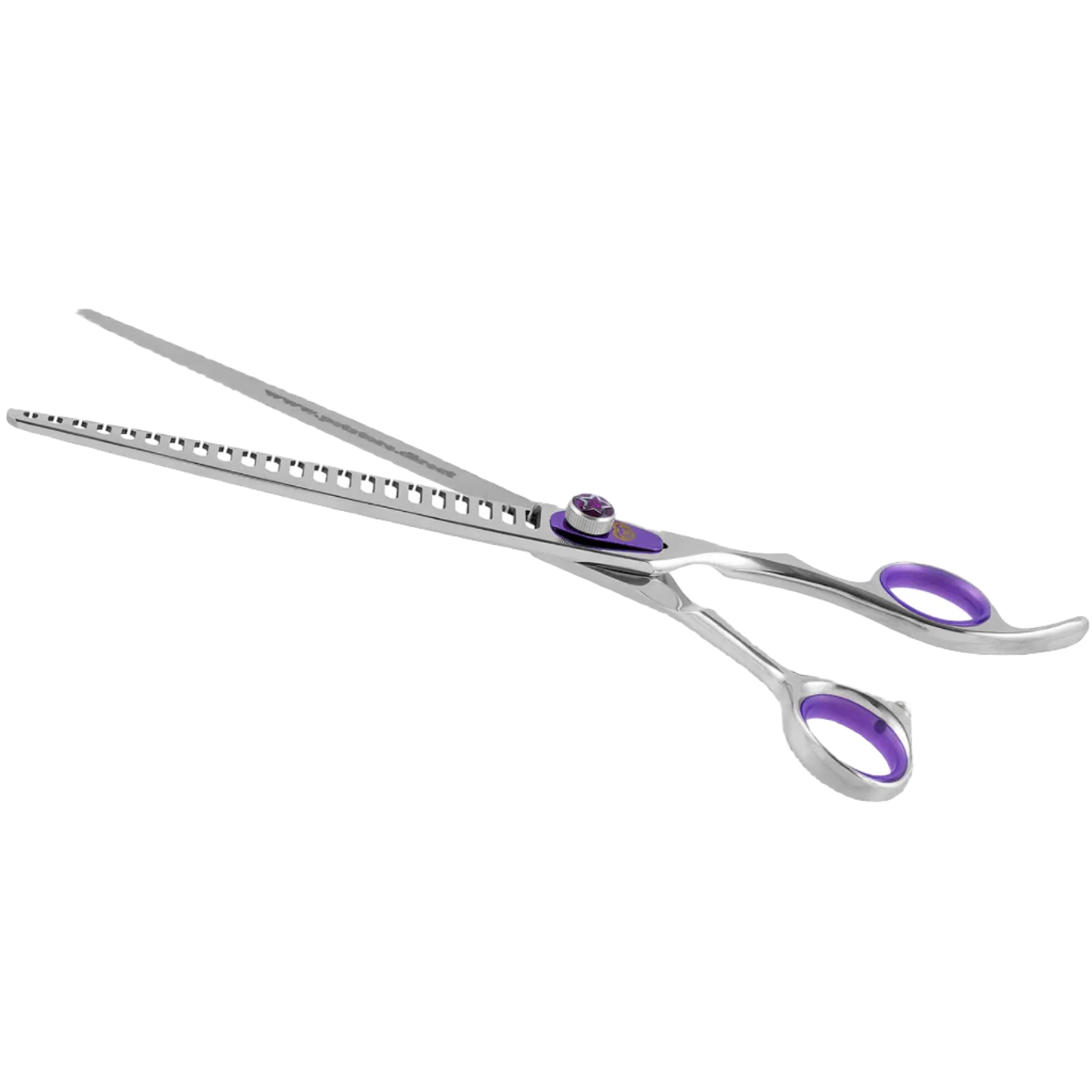 Purple 4 Grooming Shear Set in a Case by PetStore.Direct - Image 6