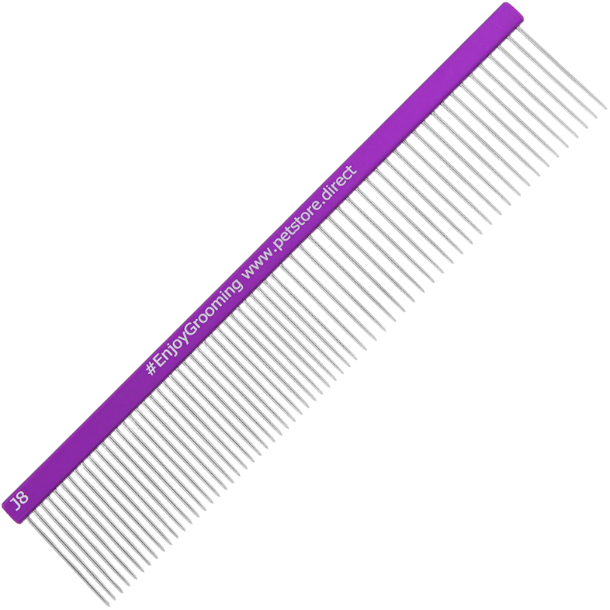 7.5" 50/50 Purple Grayhound Comb by PetStore.Direct