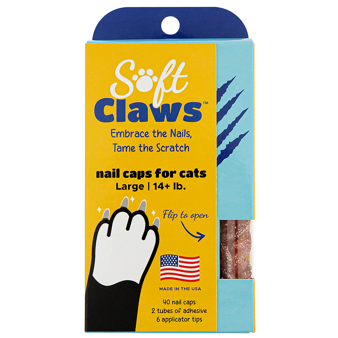 Pink Sparkle Feline Large Nail Caps by Soft Claws - Image 3