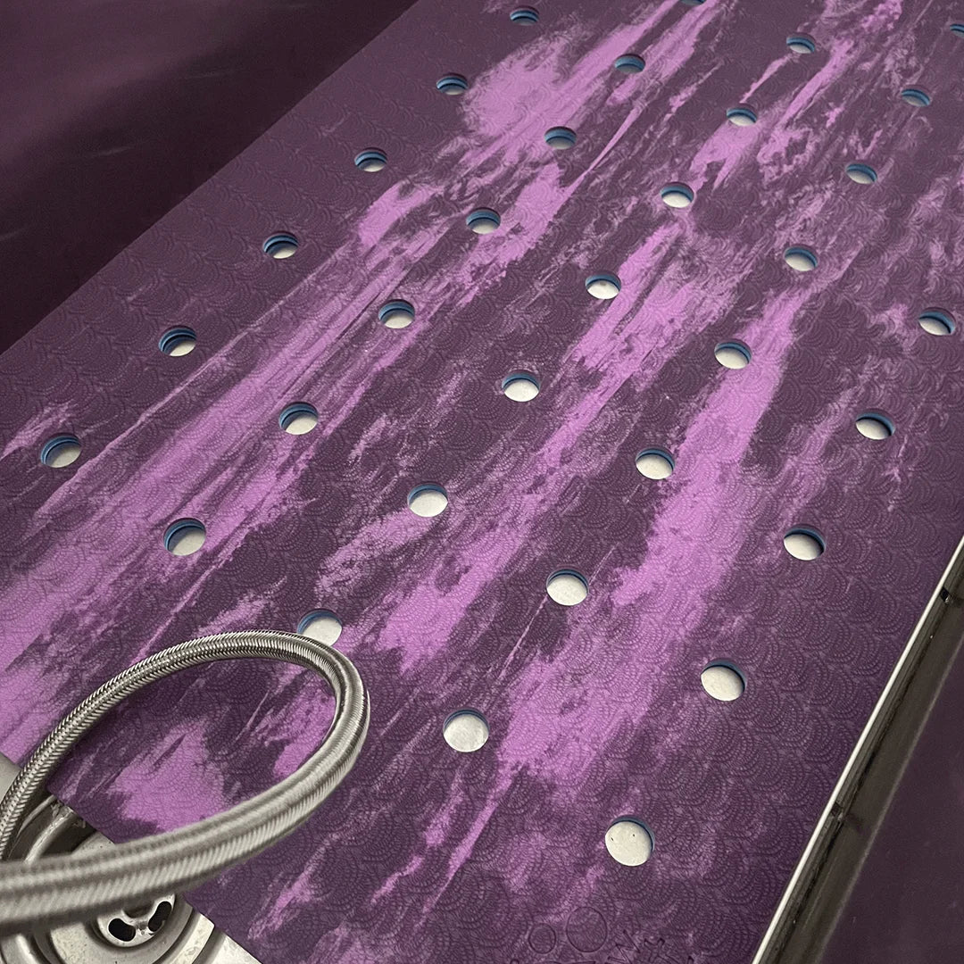40"x22" SpawMat Tub Mat Mixed Monochromatic Blue/Purple by PawMat - Image 2