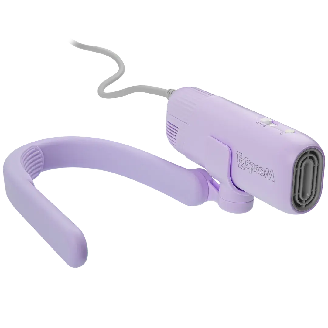 Purple Mini Portable Neck Dryer by TZGroom - Image 2