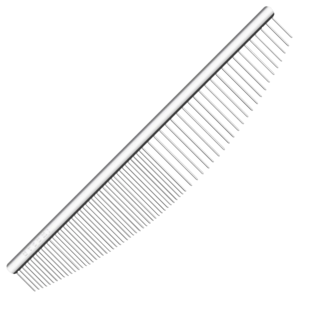 6.5" Half Moon Comb Silver by Utsumi