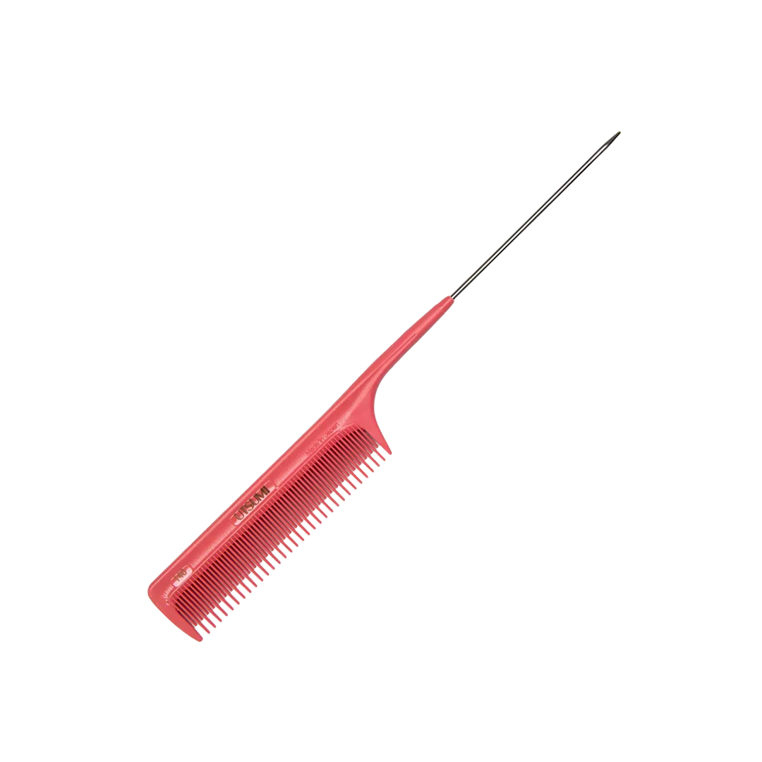 9" Rat Tail Detangling Comb #140 Pink by Utsumi