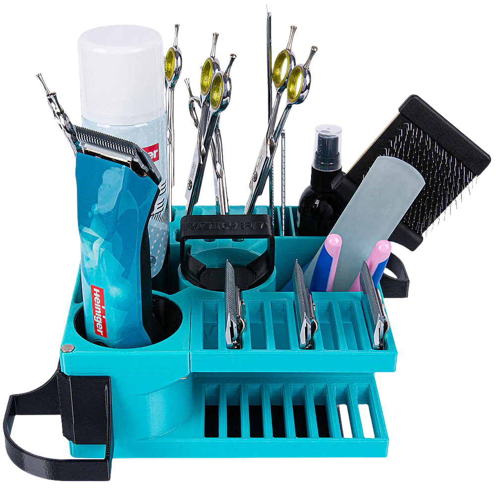 Mini Cube Tool Caddy Cyan by Vanity Fur - Image 3