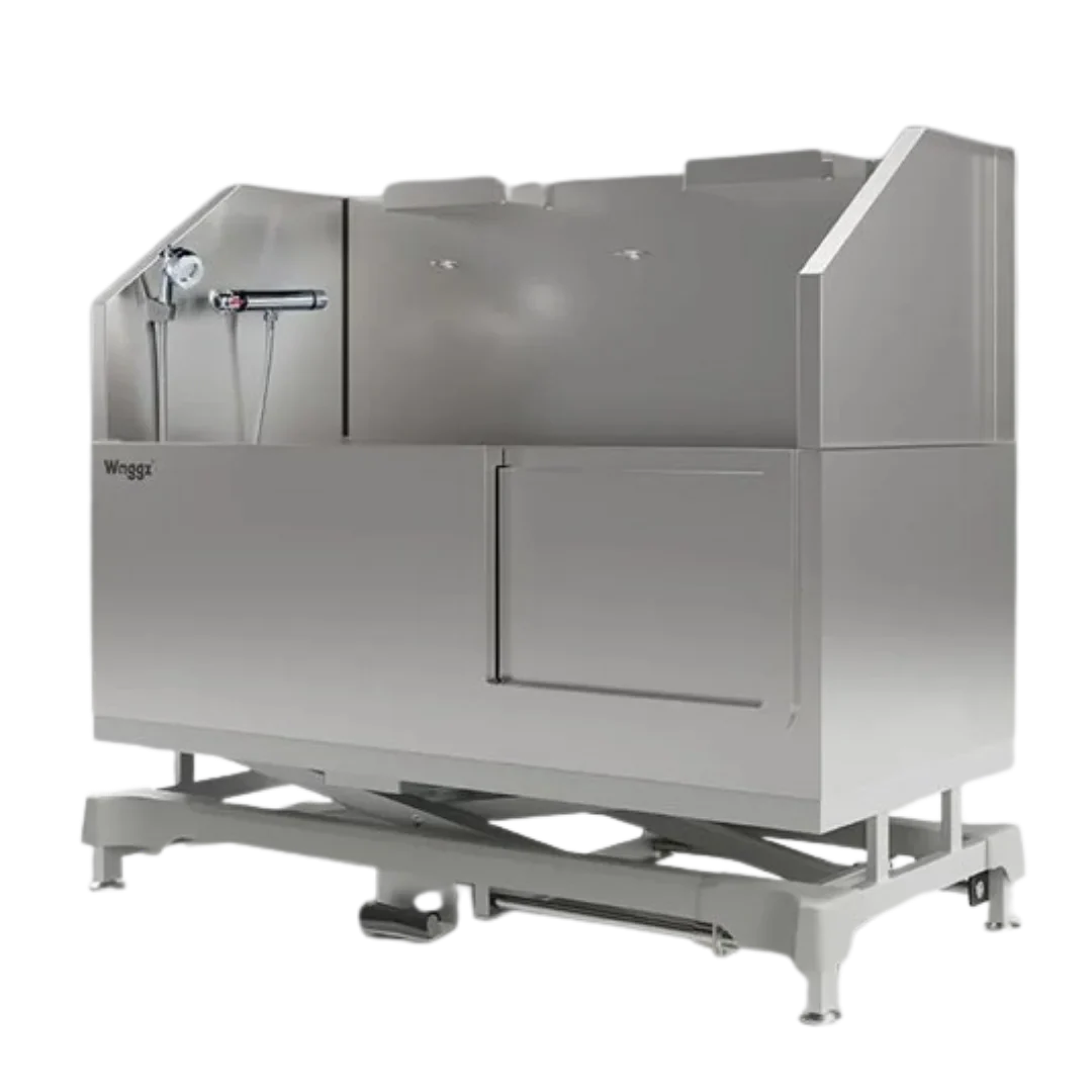 50" Dog Grooming Electric Tub with Lift-up Door White by Waggz - Image 2