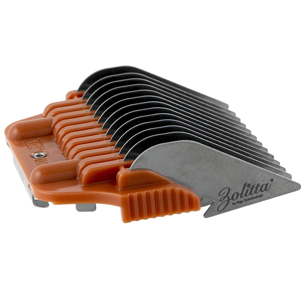 #1 1/2" Brown Wide Attachment Comb 13 mm by Zolitta - Image 2