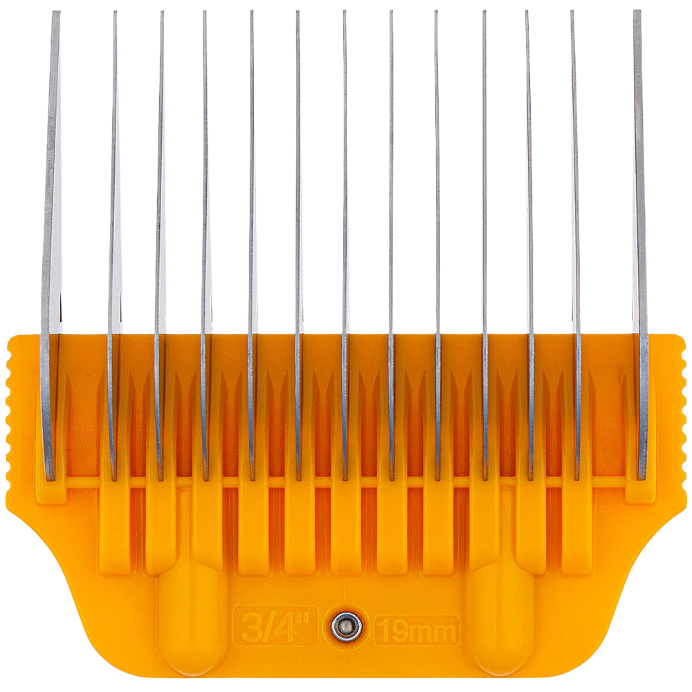 #A 3/4" Orange Wide Attachment Comb 19 mm by Zolitta
